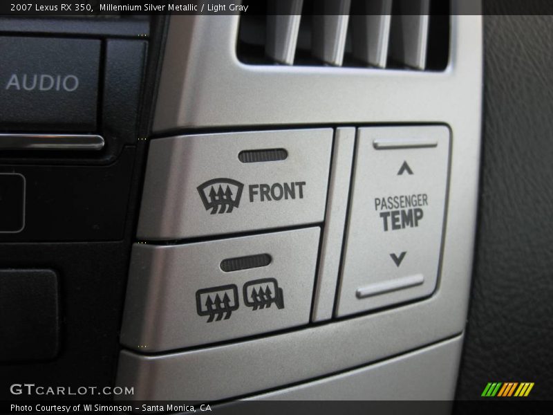 Millennium Silver Metallic / Light Gray 2007 Lexus RX 350