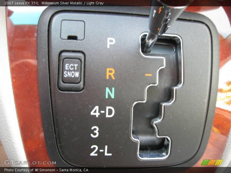 Millennium Silver Metallic / Light Gray 2007 Lexus RX 350
