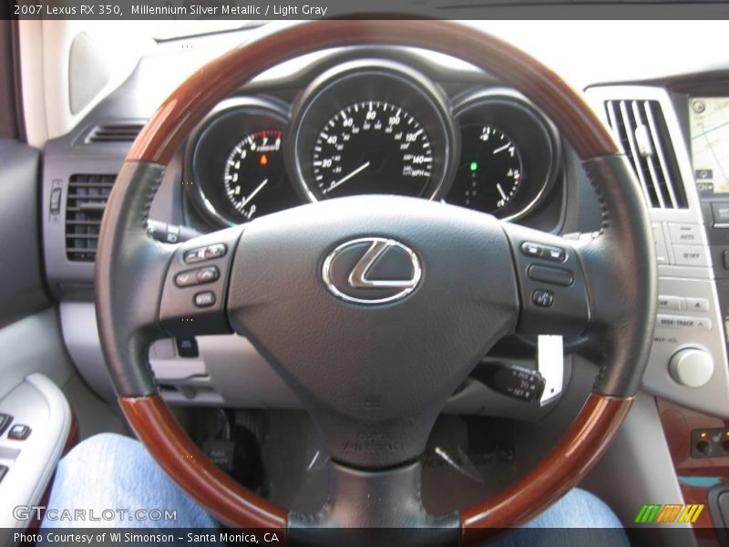 Millennium Silver Metallic / Light Gray 2007 Lexus RX 350