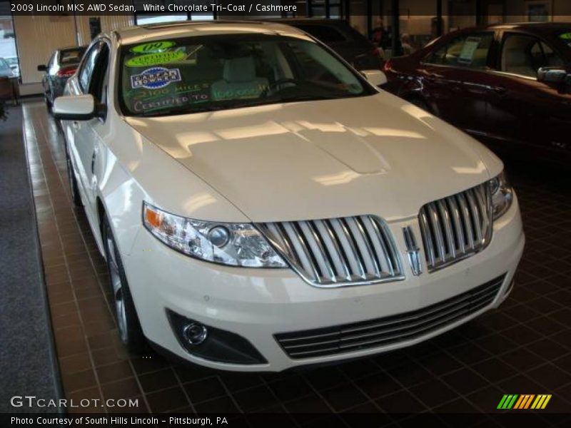 White Chocolate Tri-Coat / Cashmere 2009 Lincoln MKS AWD Sedan