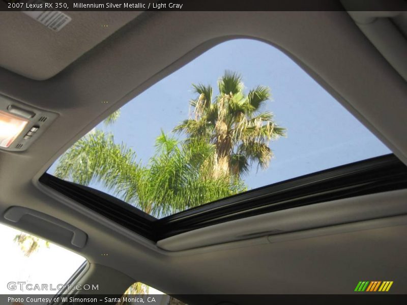 Millennium Silver Metallic / Light Gray 2007 Lexus RX 350