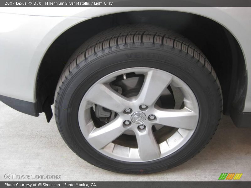 Millennium Silver Metallic / Light Gray 2007 Lexus RX 350