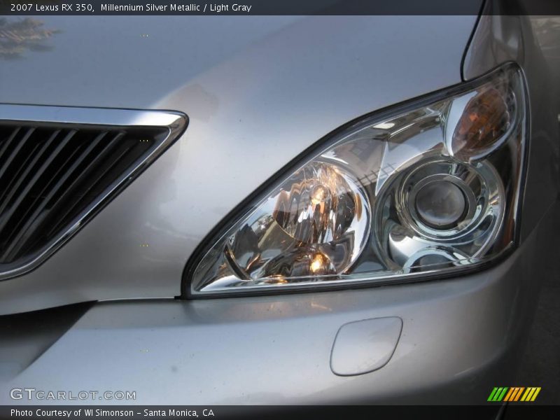 Millennium Silver Metallic / Light Gray 2007 Lexus RX 350