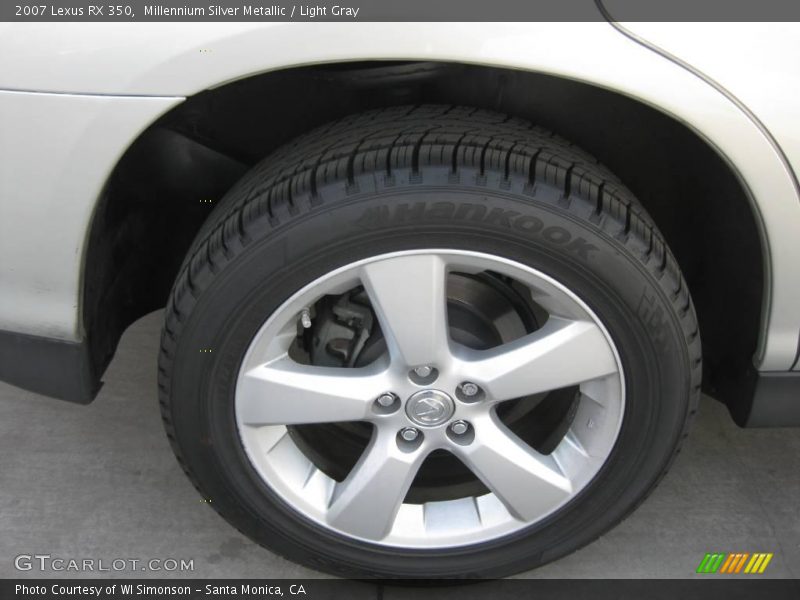 Millennium Silver Metallic / Light Gray 2007 Lexus RX 350