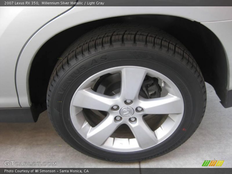Millennium Silver Metallic / Light Gray 2007 Lexus RX 350