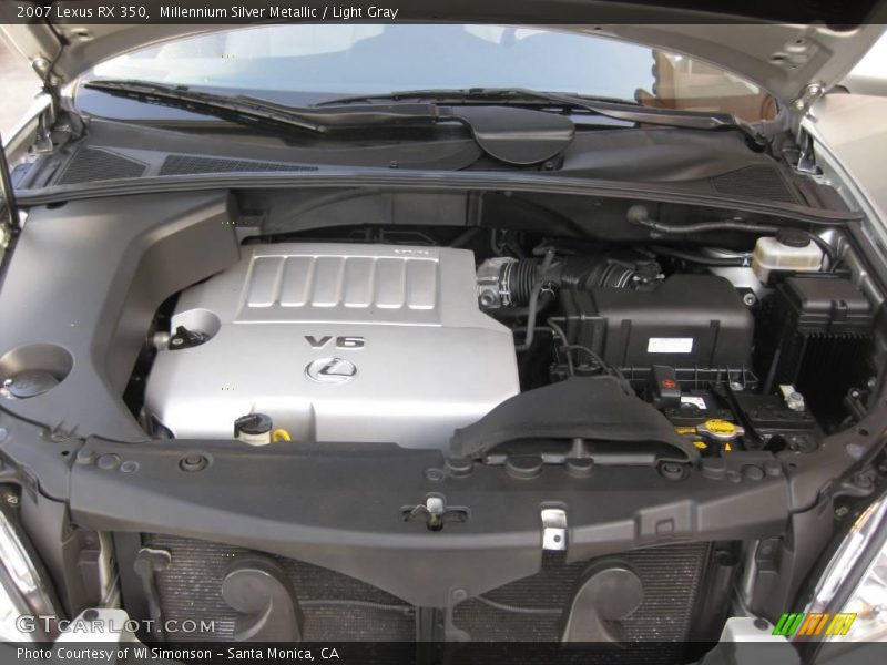 Millennium Silver Metallic / Light Gray 2007 Lexus RX 350