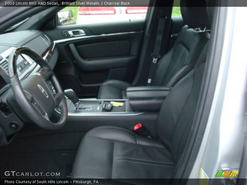 Brilliant Silver Metallic / Charcoal Black 2009 Lincoln MKS AWD Sedan