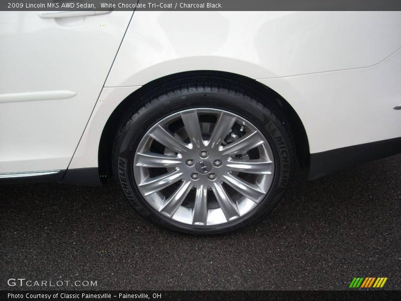 White Chocolate Tri-Coat / Charcoal Black 2009 Lincoln MKS AWD Sedan