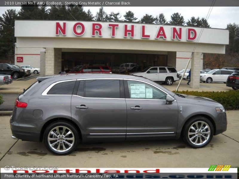 Sterling Grey Metallic / Charcoal Black 2010 Lincoln MKT AWD EcoBoost