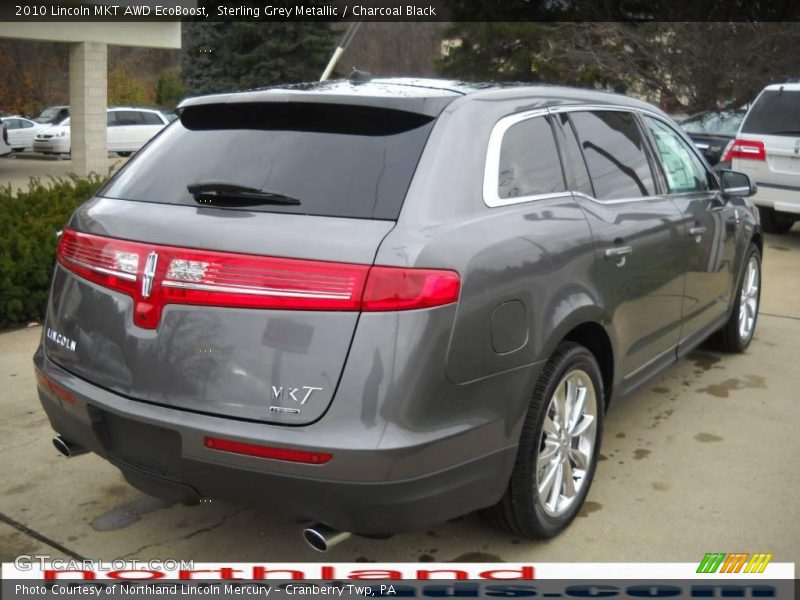 Sterling Grey Metallic / Charcoal Black 2010 Lincoln MKT AWD EcoBoost