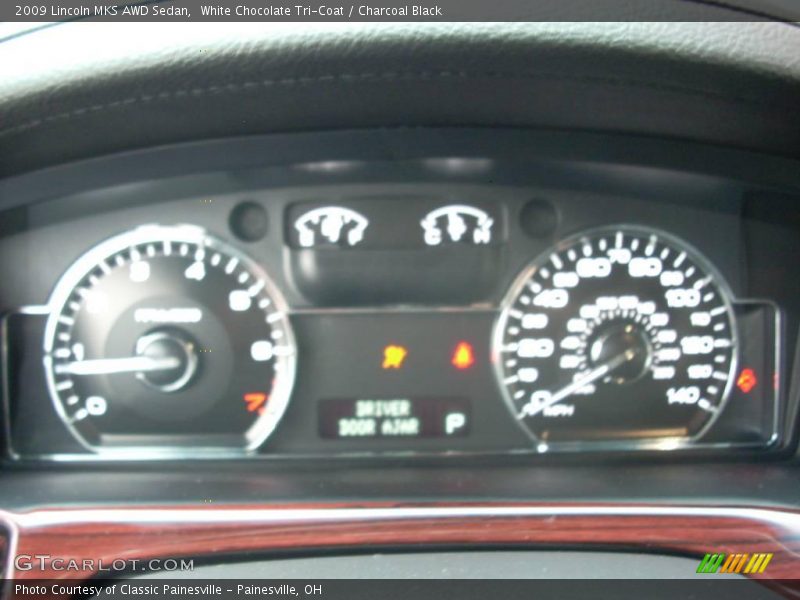 White Chocolate Tri-Coat / Charcoal Black 2009 Lincoln MKS AWD Sedan