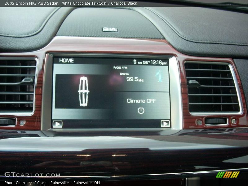White Chocolate Tri-Coat / Charcoal Black 2009 Lincoln MKS AWD Sedan