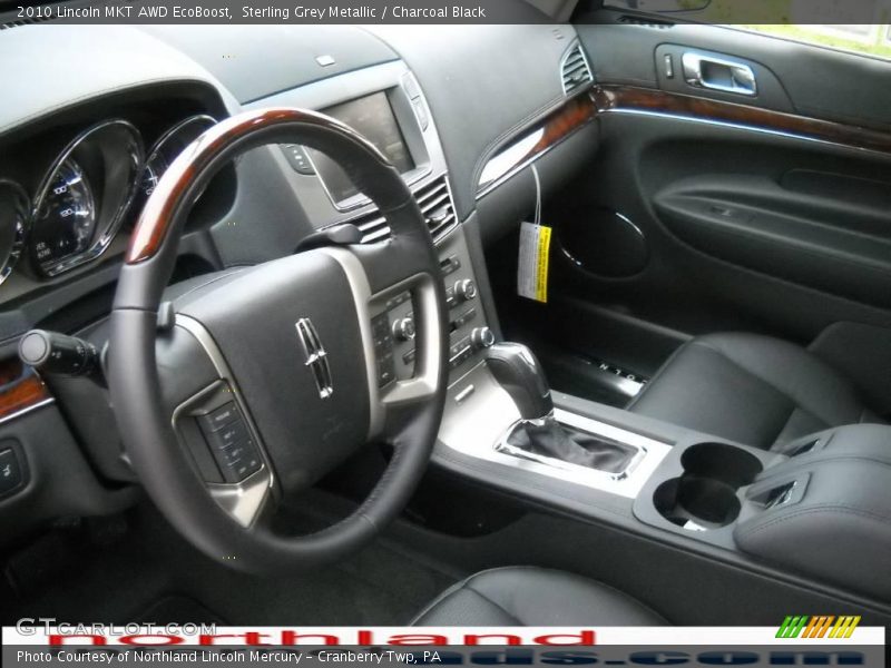 Sterling Grey Metallic / Charcoal Black 2010 Lincoln MKT AWD EcoBoost
