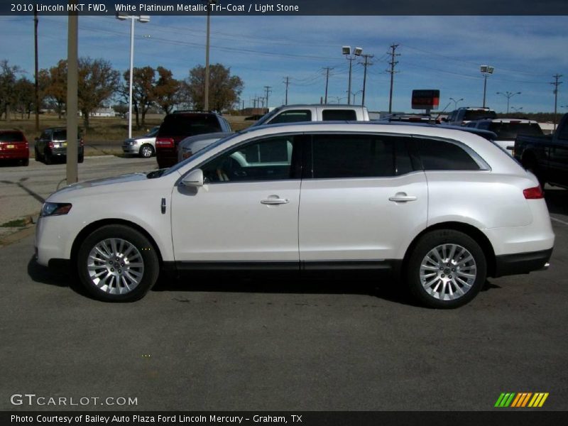 White Platinum Metallic Tri-Coat / Light Stone 2010 Lincoln MKT FWD
