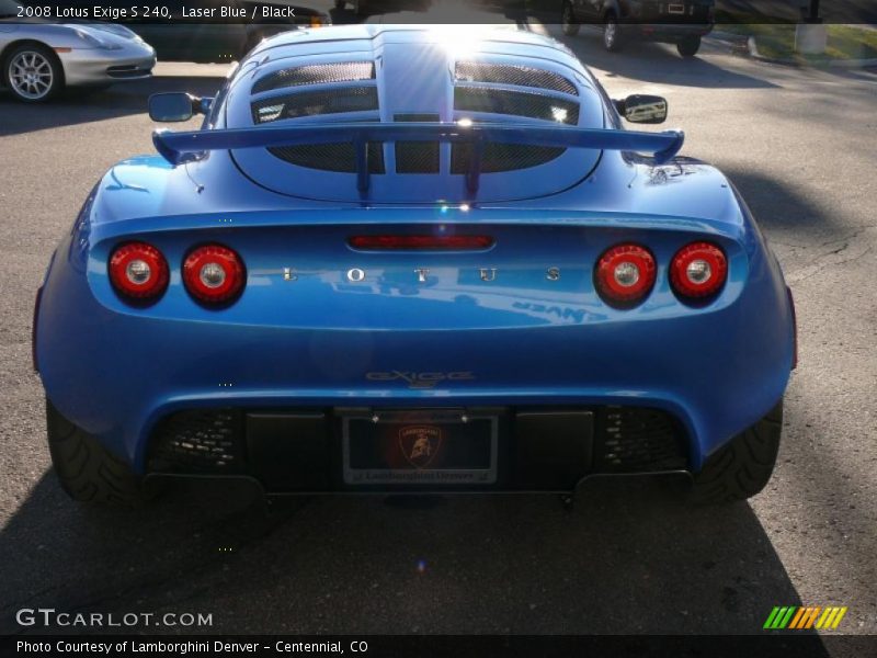 Laser Blue / Black 2008 Lotus Exige S 240