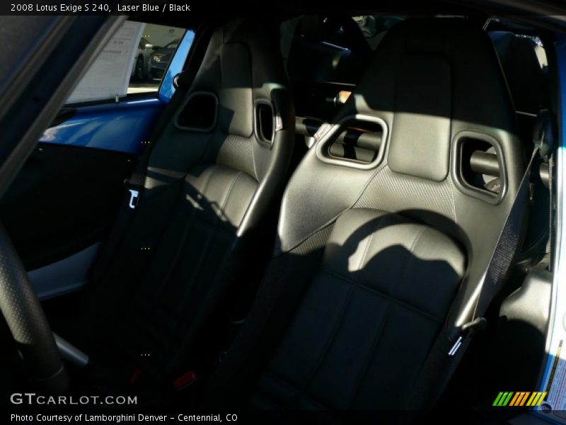 Laser Blue / Black 2008 Lotus Exige S 240
