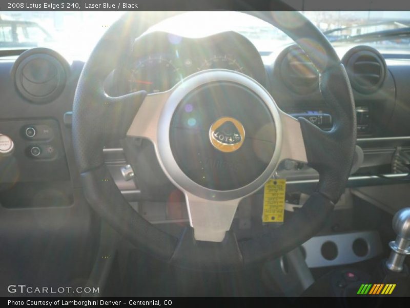Laser Blue / Black 2008 Lotus Exige S 240