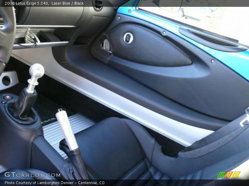 Laser Blue / Black 2008 Lotus Exige S 240