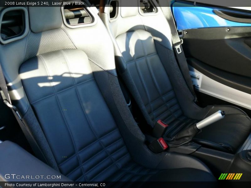 Laser Blue / Black 2008 Lotus Exige S 240