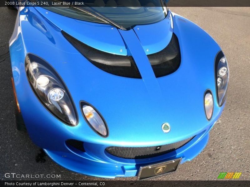 Laser Blue / Black 2008 Lotus Exige S 240