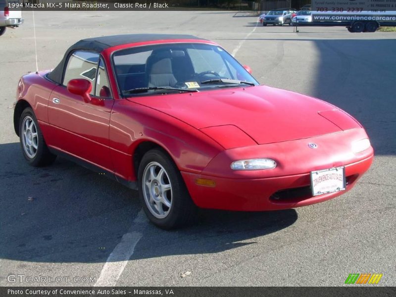 Classic Red / Black 1994 Mazda MX-5 Miata Roadster