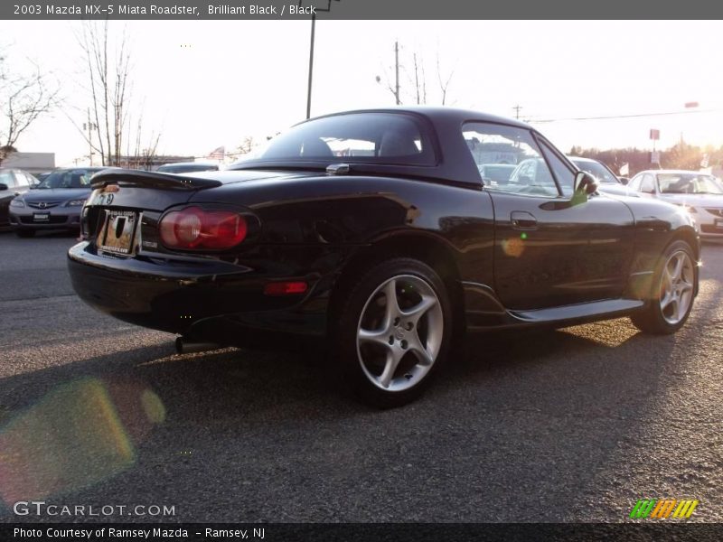 Brilliant Black / Black 2003 Mazda MX-5 Miata Roadster