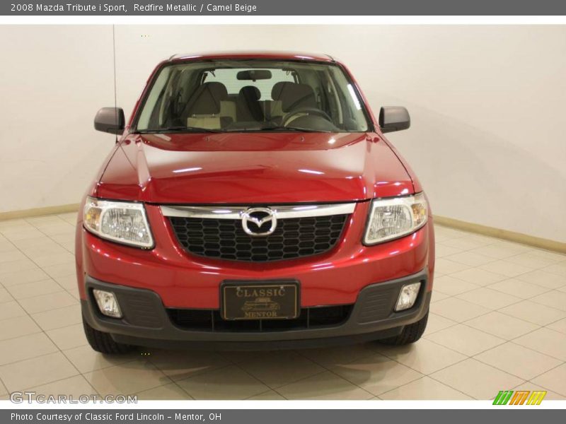 Redfire Metallic / Camel Beige 2008 Mazda Tribute i Sport