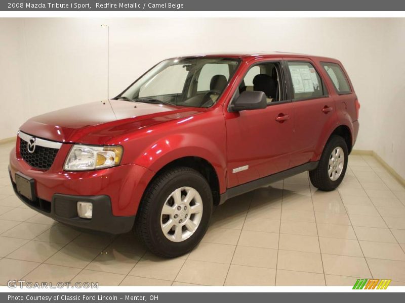 Redfire Metallic / Camel Beige 2008 Mazda Tribute i Sport