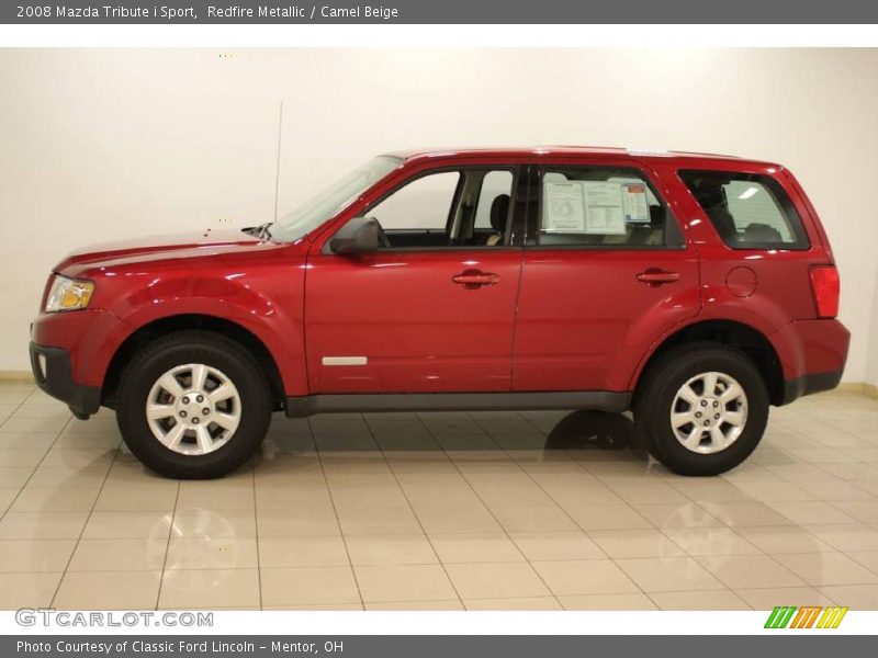 Redfire Metallic / Camel Beige 2008 Mazda Tribute i Sport