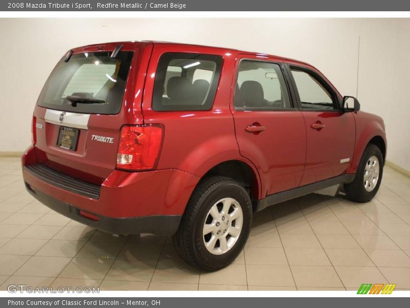 Redfire Metallic / Camel Beige 2008 Mazda Tribute i Sport