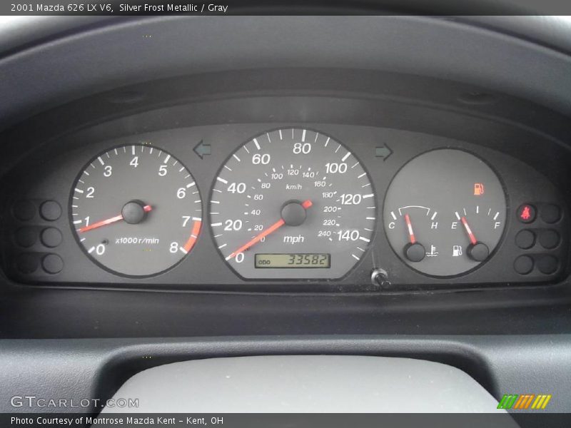 Silver Frost Metallic / Gray 2001 Mazda 626 LX V6