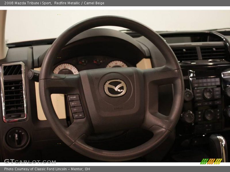 Redfire Metallic / Camel Beige 2008 Mazda Tribute i Sport