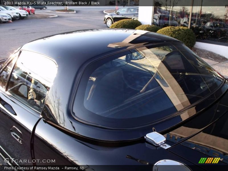 Brilliant Black / Black 2003 Mazda MX-5 Miata Roadster