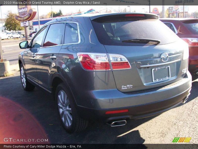 Dolphin Gray Mica / Sand 2010 Mazda CX-9 Grand Touring AWD