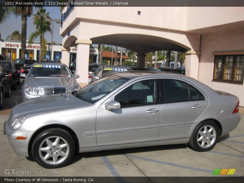 Brilliant Silver Metallic / Charcoal 2002 Mercedes-Benz C 320 Sedan