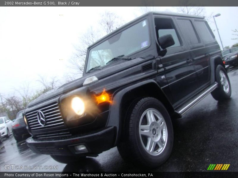 Black / Gray 2002 Mercedes-Benz G 500