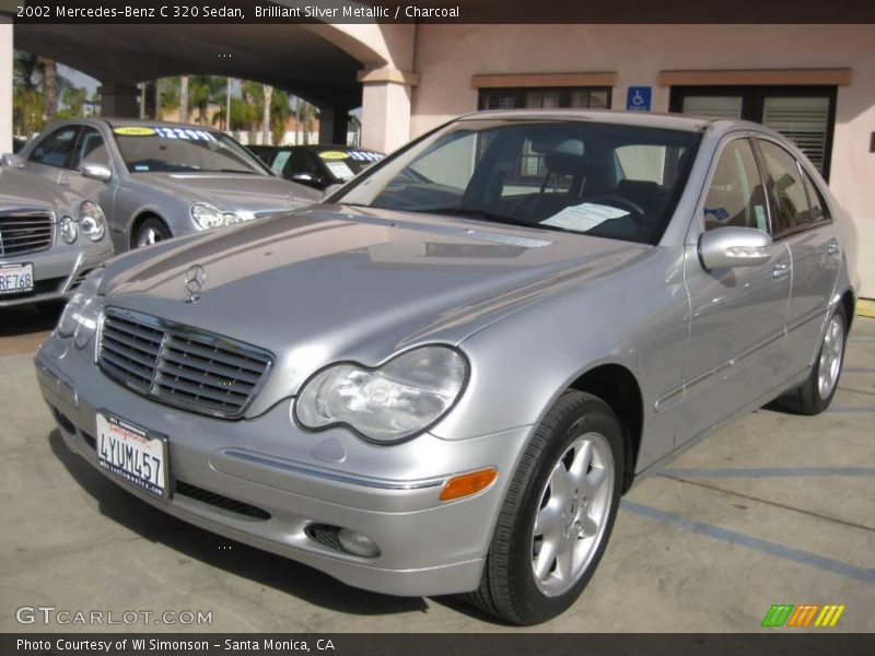 Brilliant Silver Metallic / Charcoal 2002 Mercedes-Benz C 320 Sedan