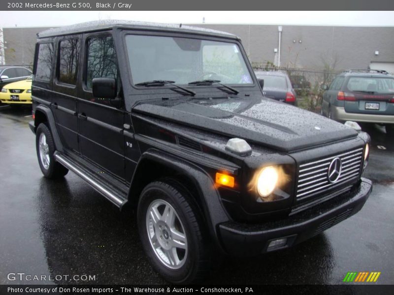 Black / Gray 2002 Mercedes-Benz G 500