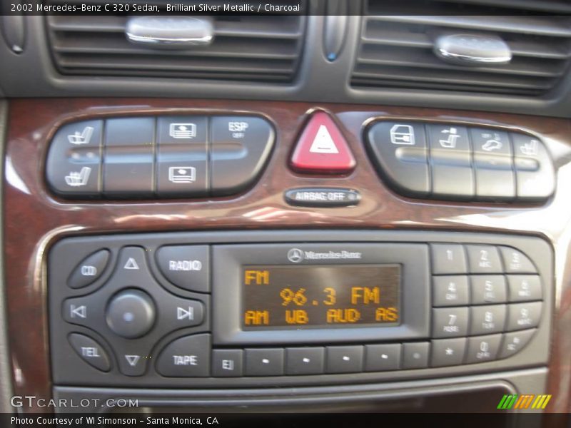 Brilliant Silver Metallic / Charcoal 2002 Mercedes-Benz C 320 Sedan