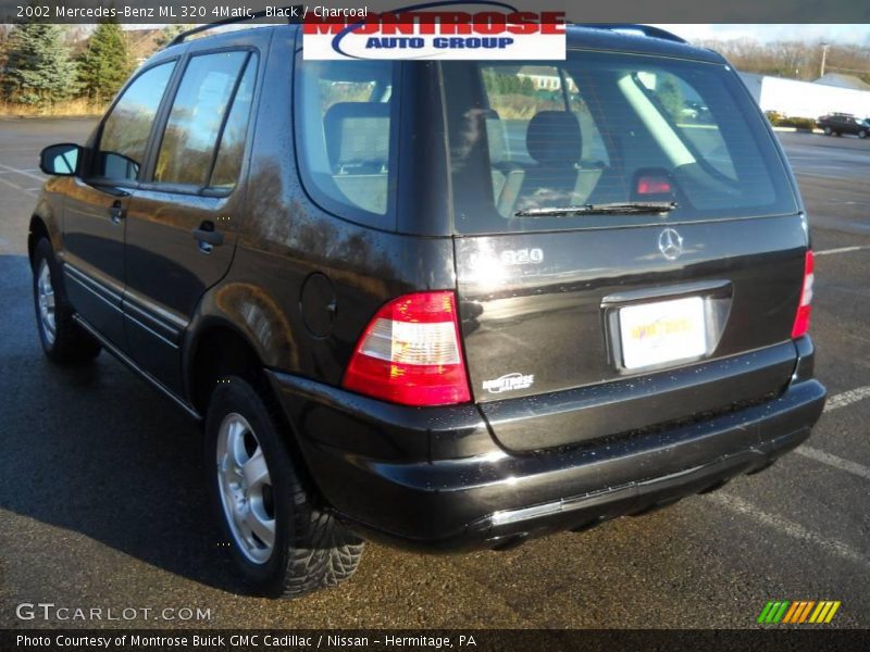 Black / Charcoal 2002 Mercedes-Benz ML 320 4Matic