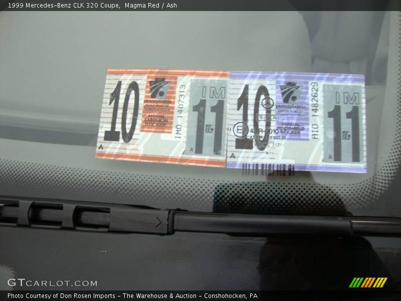 Magma Red / Ash 1999 Mercedes-Benz CLK 320 Coupe