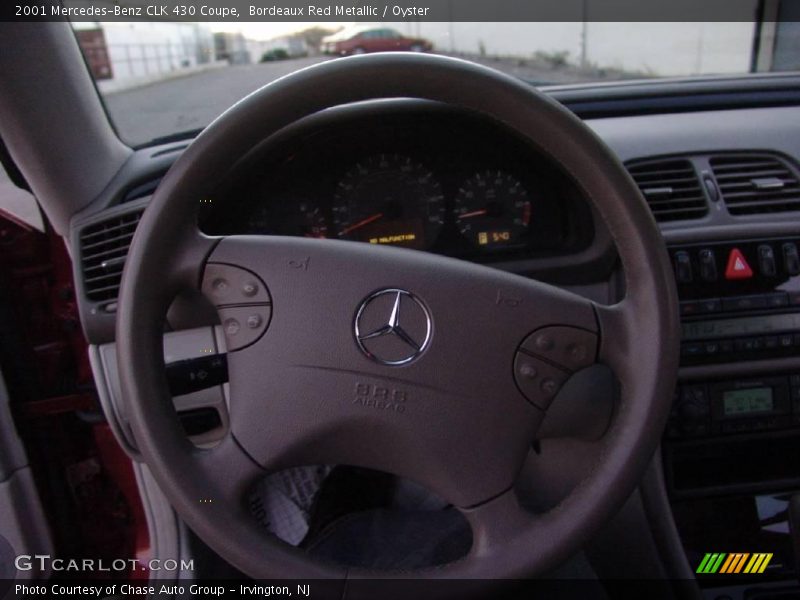 Bordeaux Red Metallic / Oyster 2001 Mercedes-Benz CLK 430 Coupe