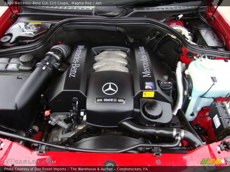 Magma Red / Ash 1999 Mercedes-Benz CLK 320 Coupe