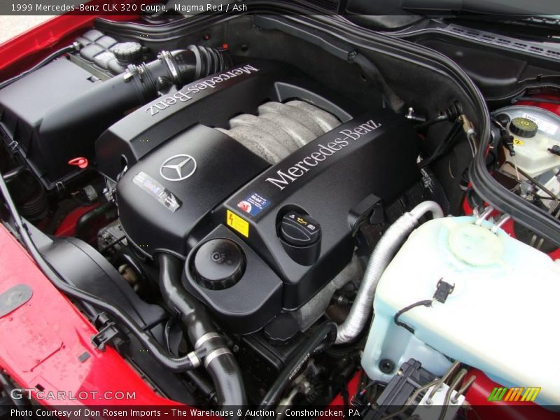 Magma Red / Ash 1999 Mercedes-Benz CLK 320 Coupe