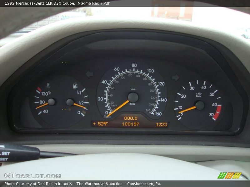 Magma Red / Ash 1999 Mercedes-Benz CLK 320 Coupe