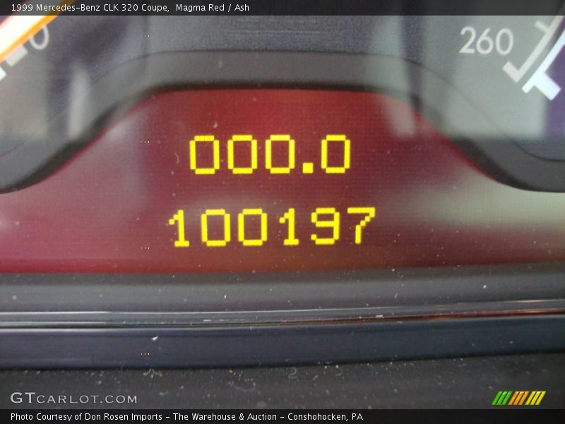 Magma Red / Ash 1999 Mercedes-Benz CLK 320 Coupe
