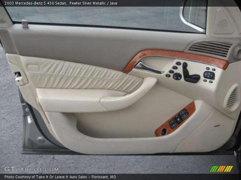 Pewter Silver Metallic / Java 2003 Mercedes-Benz S 430 Sedan