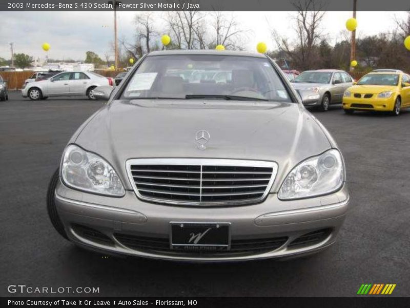 Pewter Silver Metallic / Java 2003 Mercedes-Benz S 430 Sedan