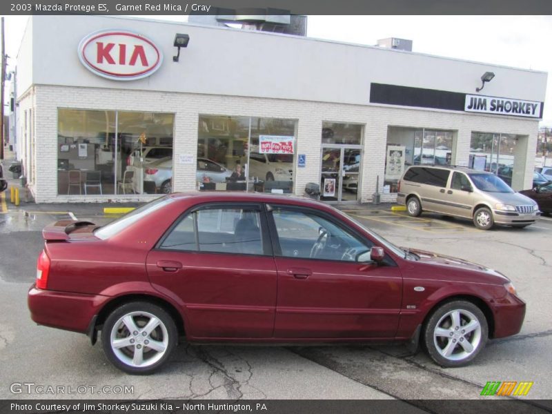 Garnet Red Mica / Gray 2003 Mazda Protege ES