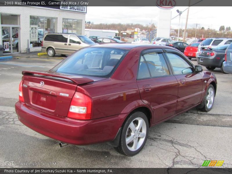 Garnet Red Mica / Gray 2003 Mazda Protege ES
